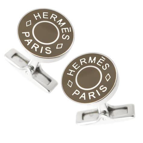 hermes shark cufflinks|Hermes cufflinks gold and enamel.